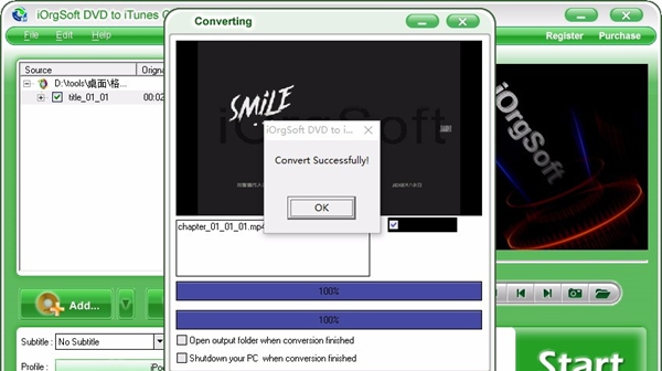 iOrgSoft DVD to iTunes Converter(DVD转iTunes转换器)