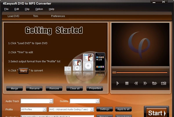 4Easysoft DVD to MP3 Converter(DVD转MP3转换器)
