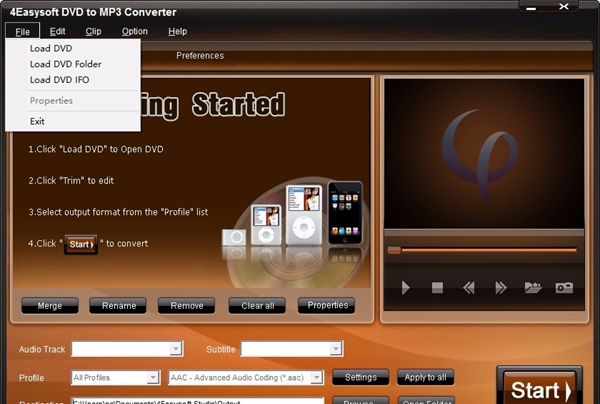 4Easysoft DVD to MP3 Converter(DVD转MP3转换器)