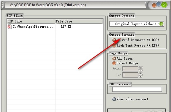 VeryPDF PDF to Word OCR Converter(PDF转Word软件)