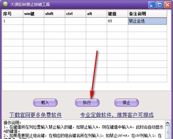 大漠驼铃禁止按键工具