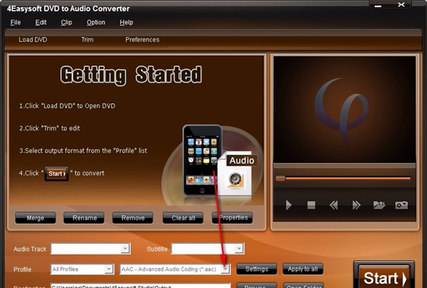 4Easysoft DVD to Audio Converter(DVD转音频转换器)