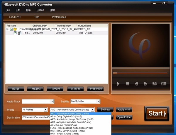 4Easysoft DVD to MP3 Converter(DVD转MP3转换器)
