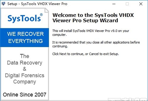 SysTools VHDX Viewer Pro(VHDX文件查看器)