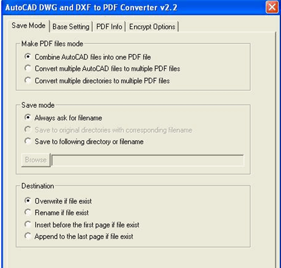 AutoCAD DWG and DXF To PDF Converter(CAD转PDF转换器)